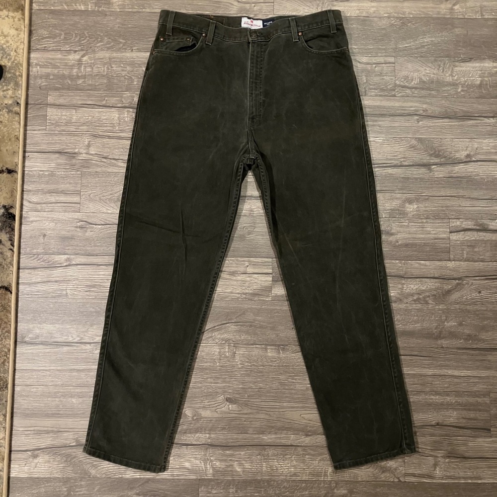 Vintage Levis 540 Relaxed Fit Corduroy Jeans Mens Size 42x34 Army Green USA Made